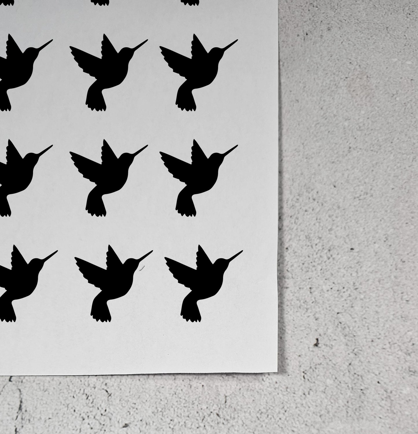 Hummingbird Vinyl Resist Stickers