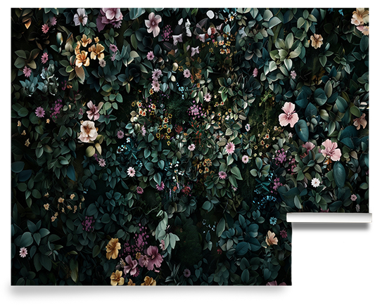Fantasia - Colorful Moody Floral Wallpaper Mural