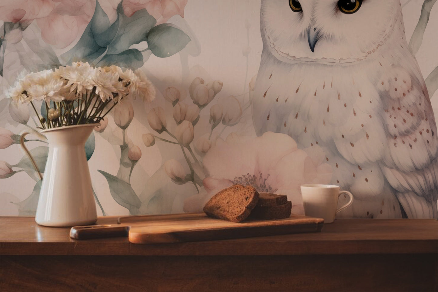 Watercolor Owl Wallpaper