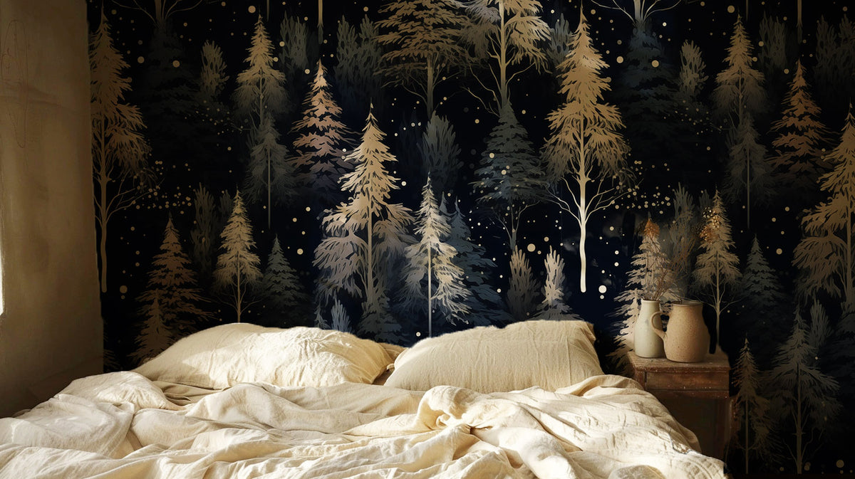 Winter Forest – Dark Woodland Wallpaper