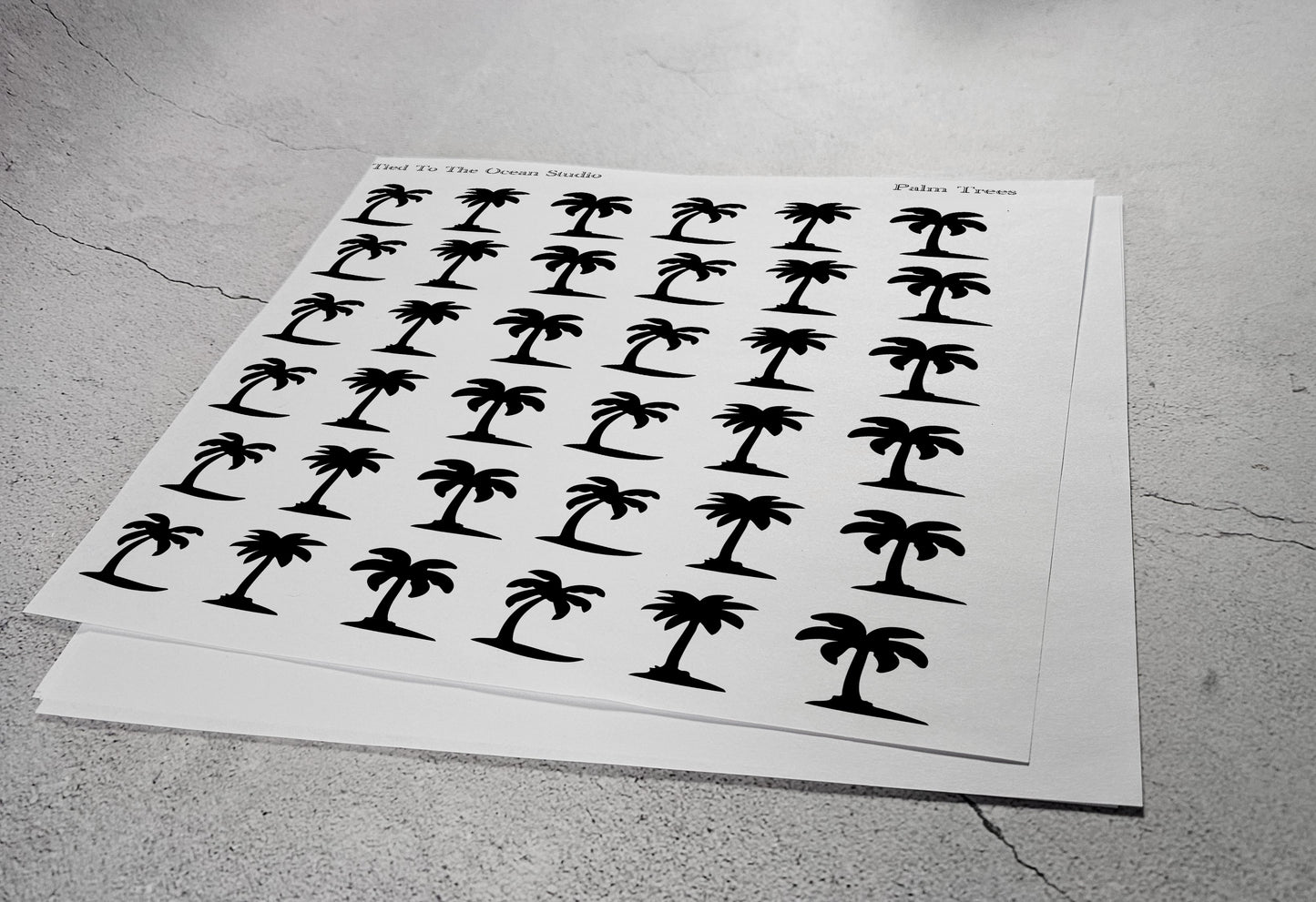 Palm Tree Vinyl Resist Stickers