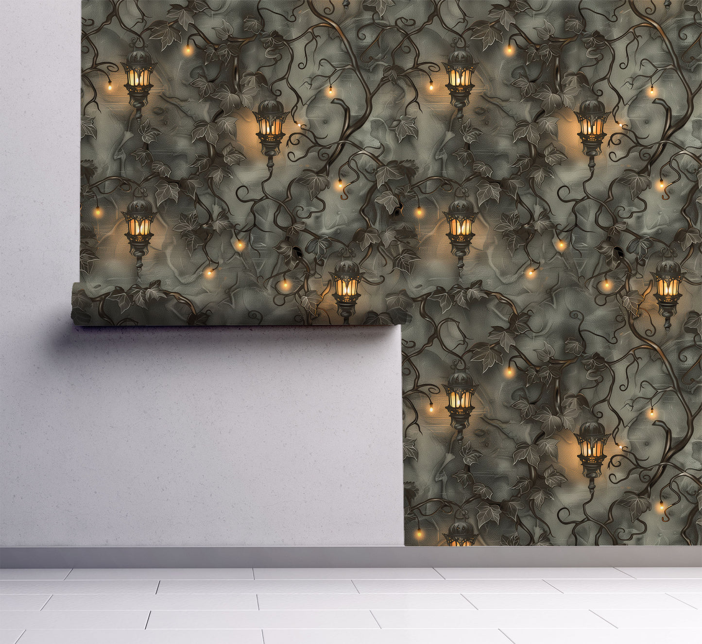 Whisperwick Wallpaper – Dark Lantern Peel and Stick Wallpaper