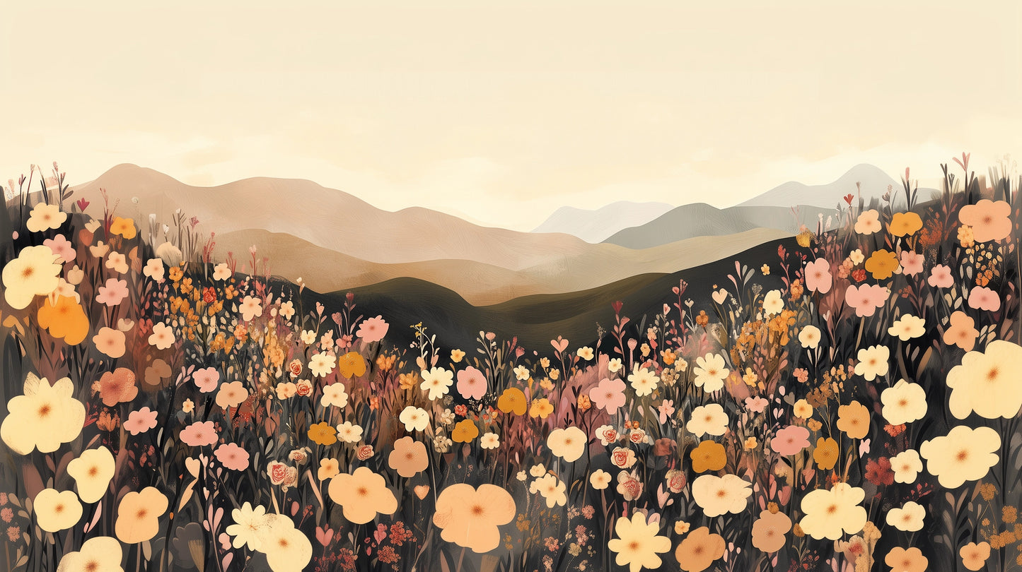 Floral Forest - Wildflowers Mural