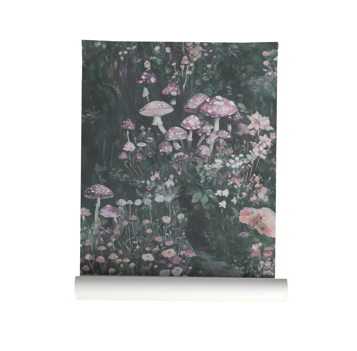 Mushroom Garden Wallpaper – Woodland Botanical Wallpaper