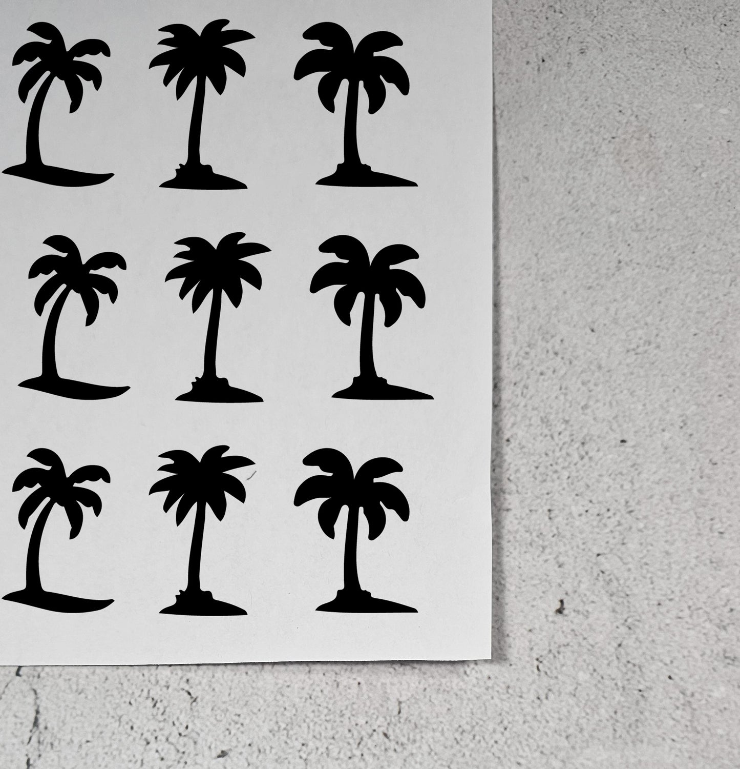 Palm Tree Vinyl Resist Stickers