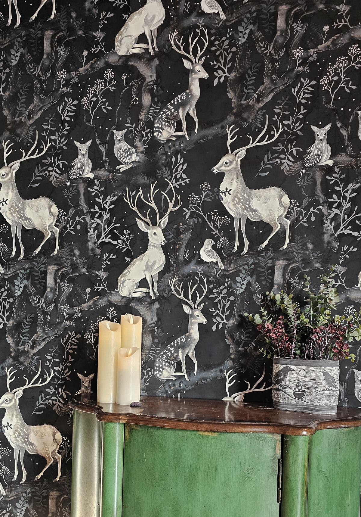 Enchanted Fairytales - Ethereal Forest Animal Wallpaper