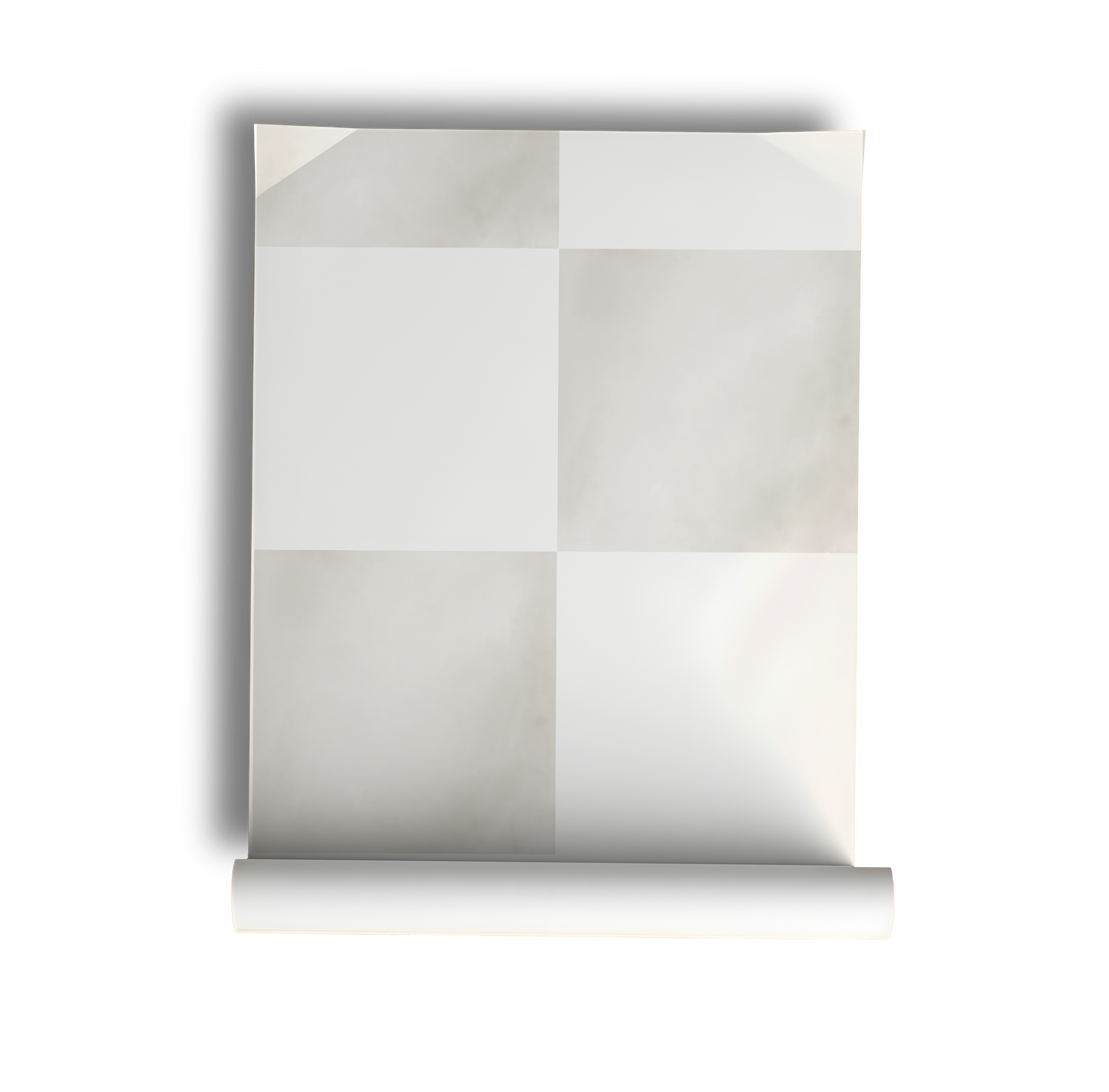 Stone and Warm Ivory Checkerboard Wallpaper