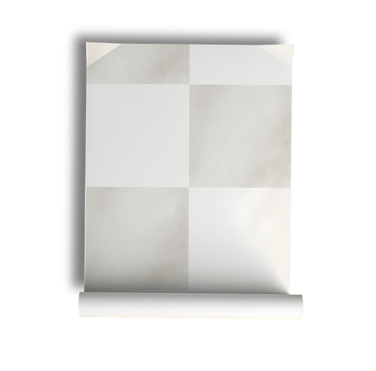 Stone and Warm Ivory Checkerboard Wallpaper