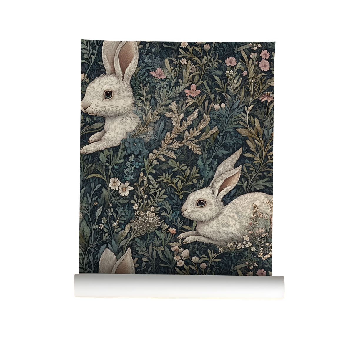 The Hare in the Forest - Woodland Rabbit Wallpaper