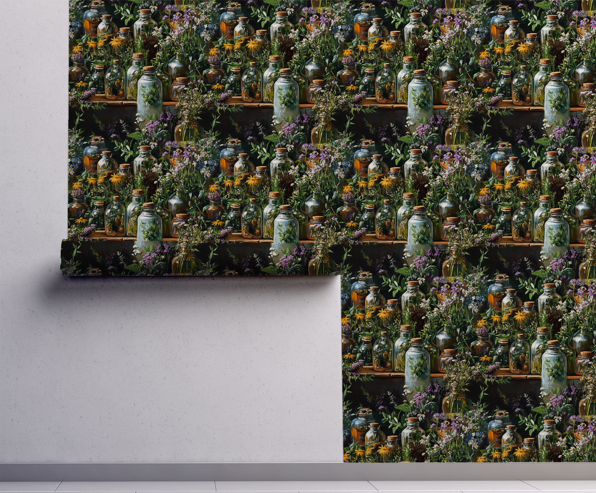 Tinctures – Apothecary Floral Wallpaper