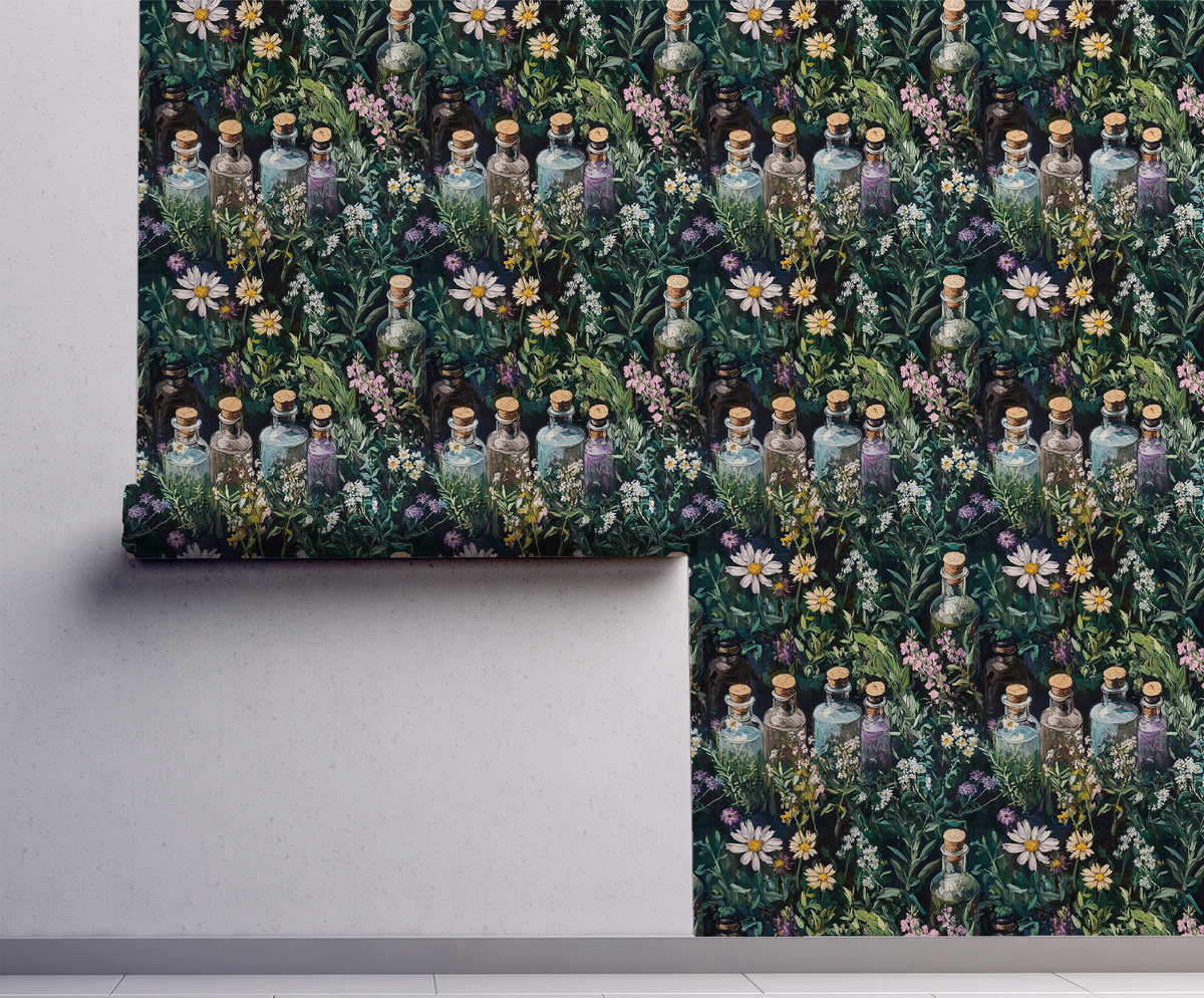 Herbal Apothecary – Wildflower Botanical Wallpaper