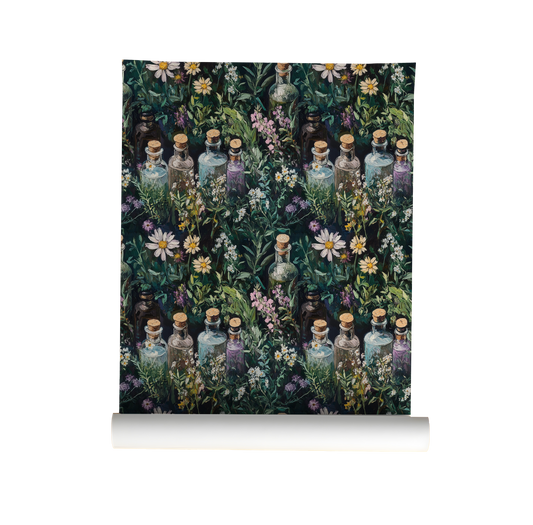 Herbal Apothecary – Wildflower Botanical Wallpaper
