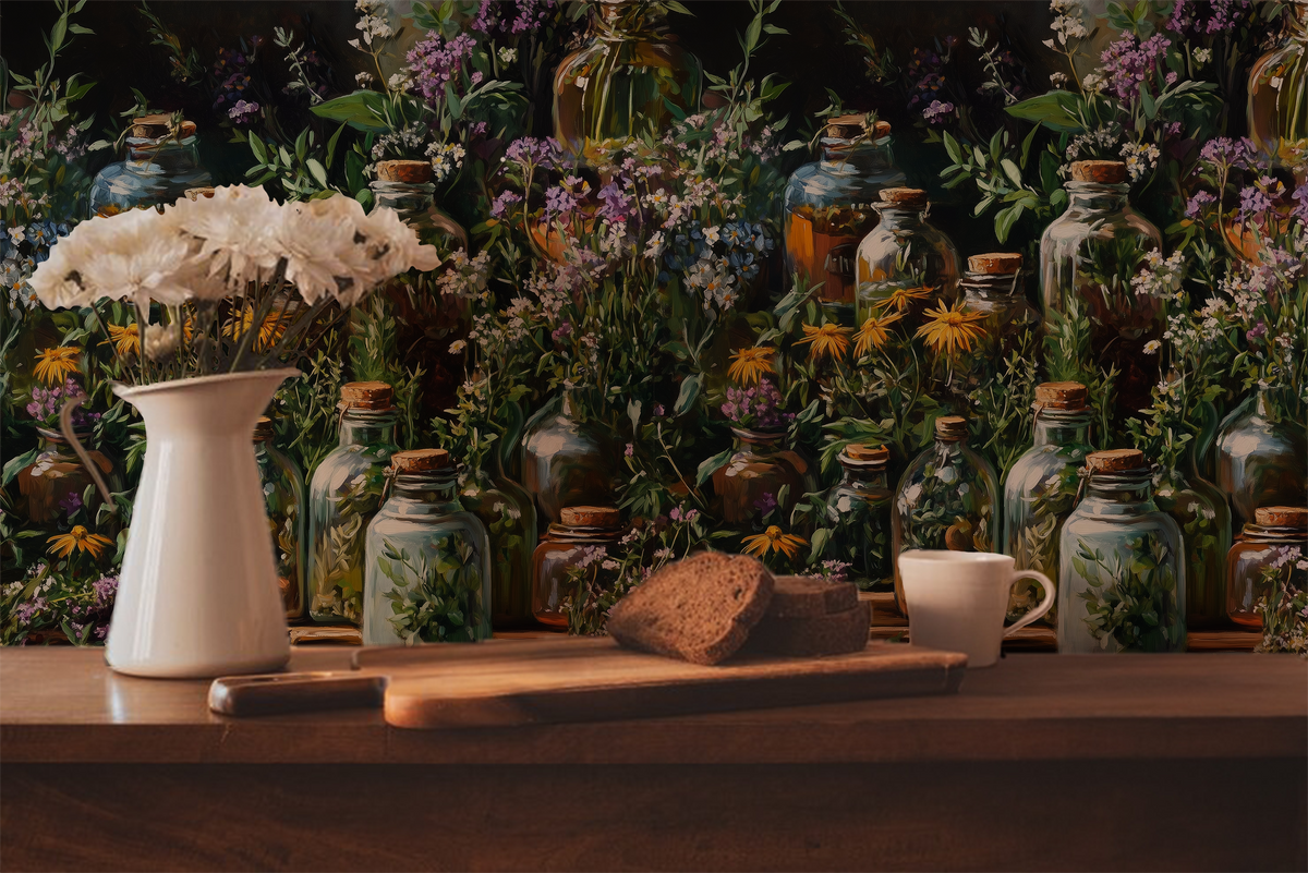 Tinctures – Apothecary Floral Wallpaper