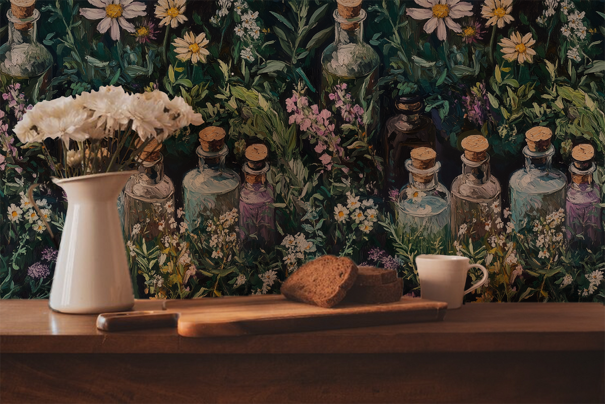 Herbal Apothecary – Wildflower Botanical Wallpaper