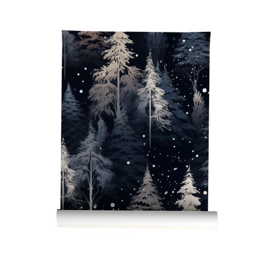 Winter Forest – Dark Woodland Wallpaper