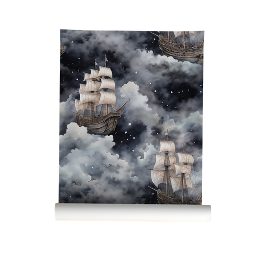 The Dreamer - Ships in the Clouds Wallpaper