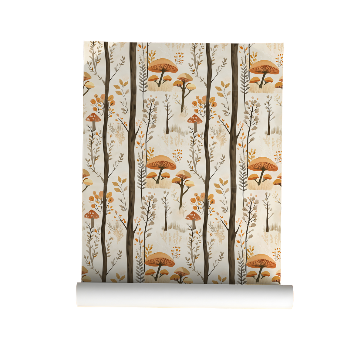 Storybook Woodland – Mushroom Forest Wallpaper