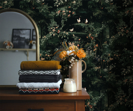 Renaissance Chickens Wallpaper