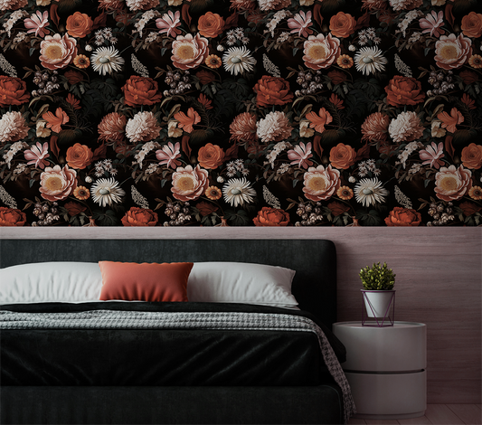 Wild Luxe - Moody Floral Wallpaper