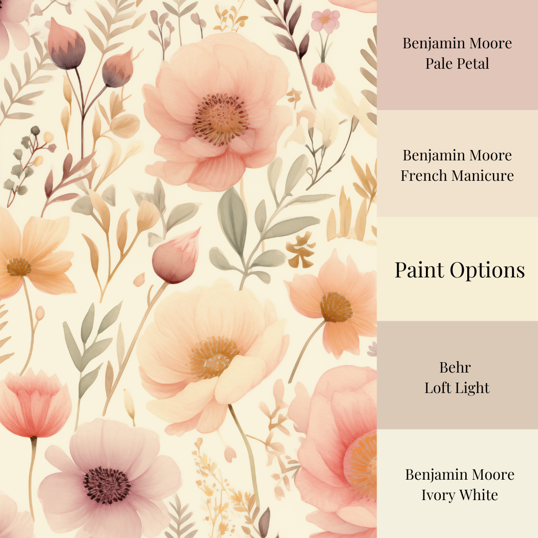 Whimsical Garden - Soft Watercolor Floral Wallpaper