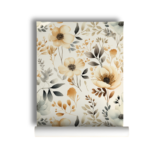 Soft Petals - Watercolor Floral Wallpaper