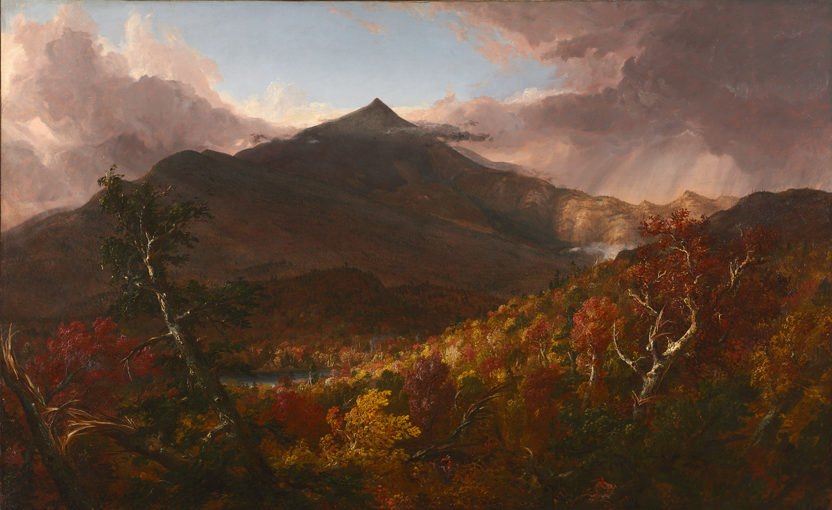 The Last Light | Moody Mountain Landscape Wall Mural