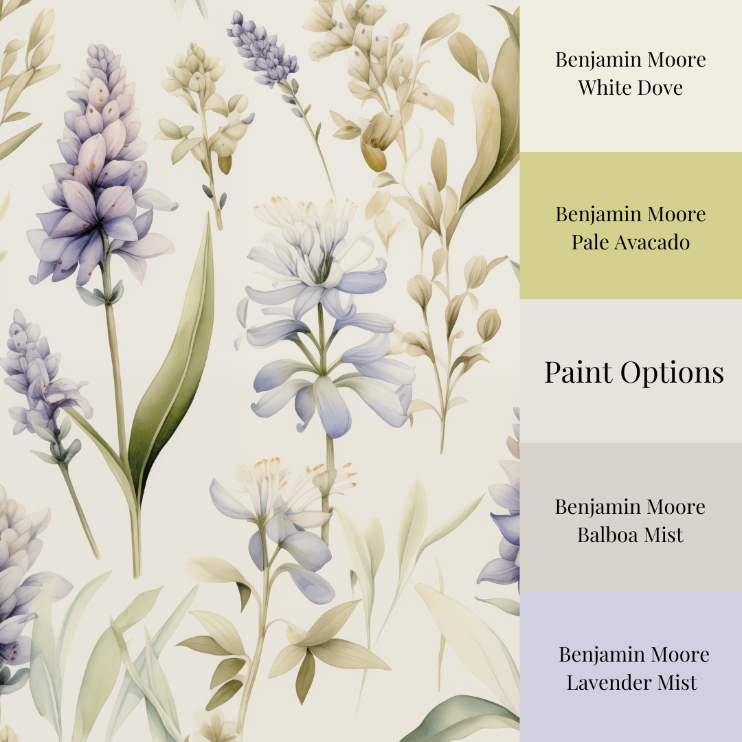 Lavender Field - Soft Lilac Wallpaper
