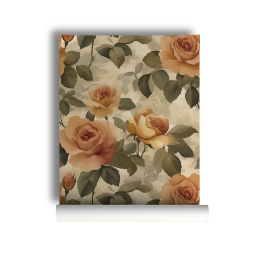 Rose Forest - Floral Cottage Wallpaper