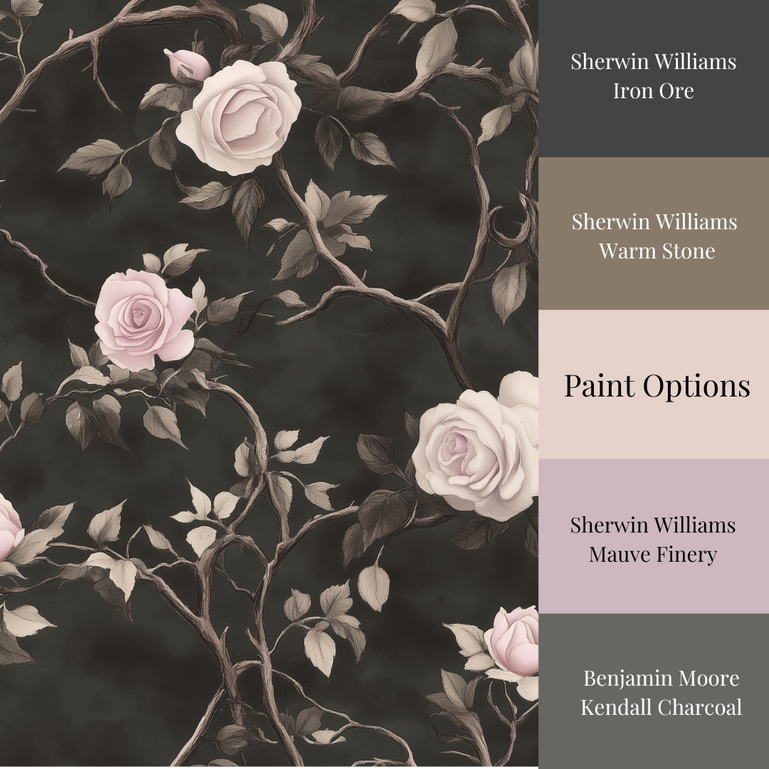 Velvet Thorns - Dark Moody Rose Wallpaper
