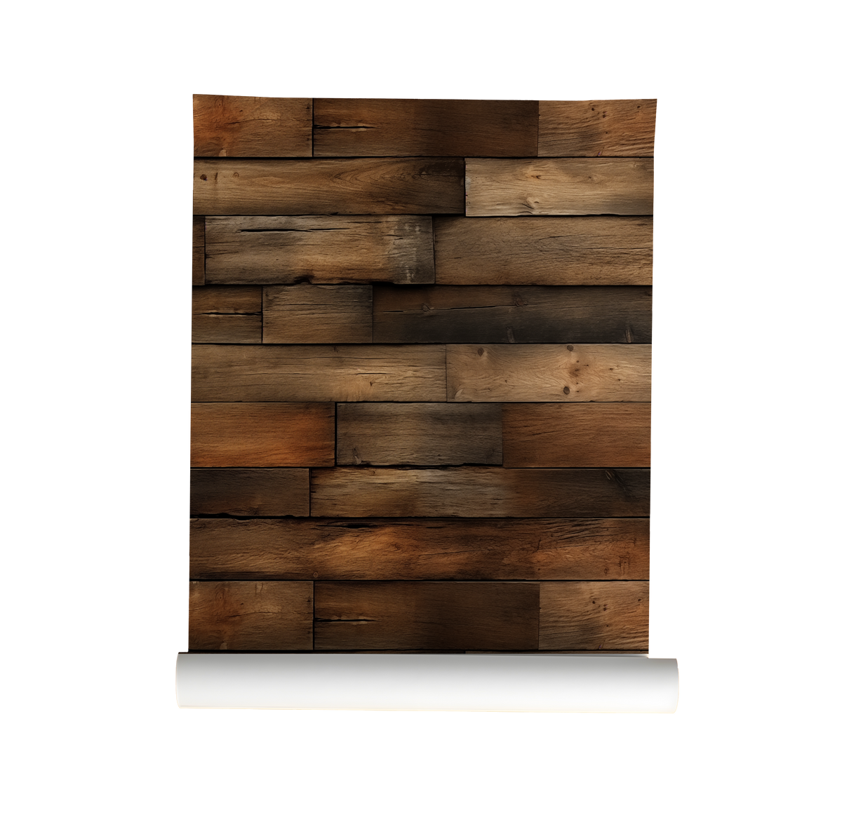 Dark oak wooden panel peel and stick wallpaper