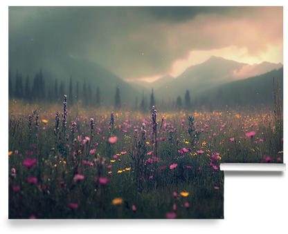 Lavender Haze – Lavender Field Floral Wallpaper Mural