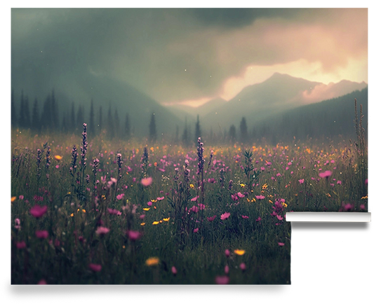 Lavender Haze – Lavender Field Floral Wallpaper Mural