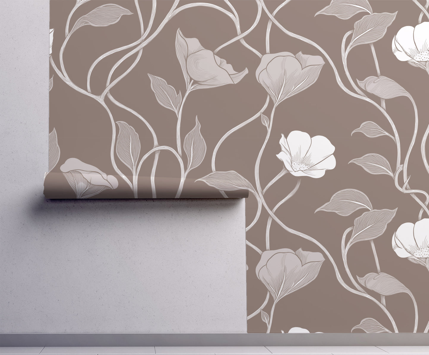 Floral Vines Wallpaper