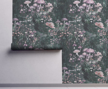 Mushroom Garden Wallpaper