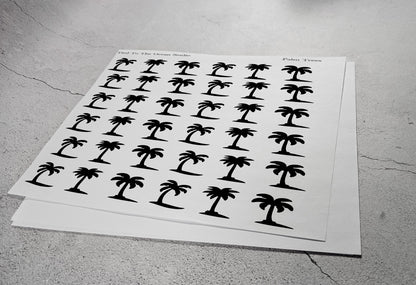 Palm Tree Vinyl Resist Stickers