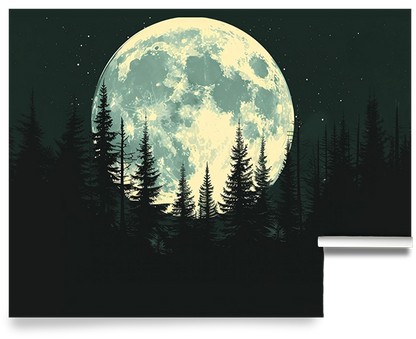 Stories from the Moon – Moon Forest Wallpaper Mural