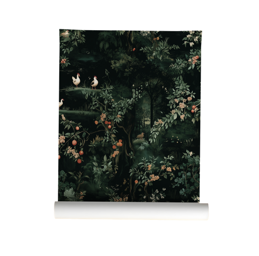 Renaissance Chickens Wallpaper