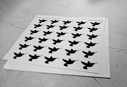 Hummingbird Vinyl Resist Stickers