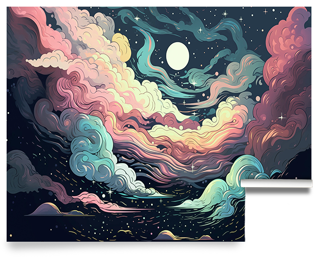 Walking on Clouds – Celestial Cloud Wallpaper Mural