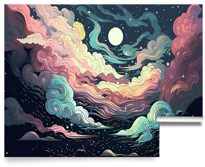 Walking on Clouds – Celestial Cloud Wallpaper Mural