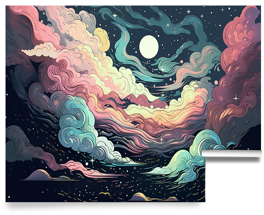 Walking on Clouds – Celestial Cloud Wallpaper Mural