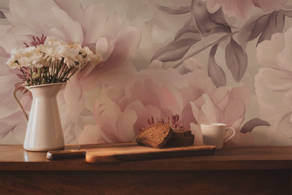 Fairytale Peonies – Pink Peony Floral Wallpaper