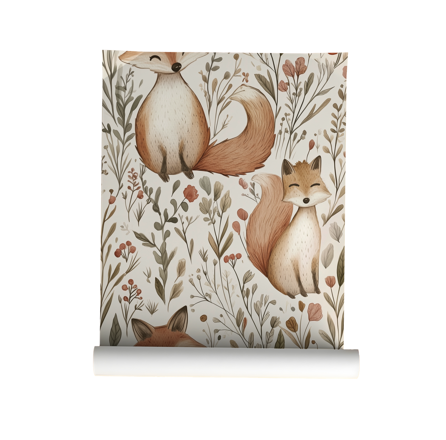 Field of Foxes Wallpaper