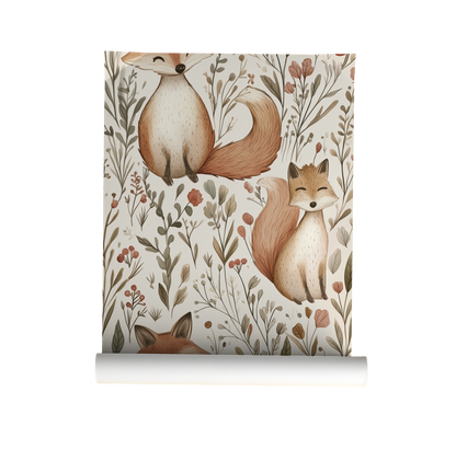 Field of Foxes Wallpaper