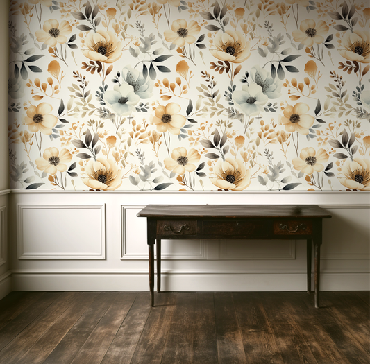 Soft Petals - Watercolor Floral Wallpaper