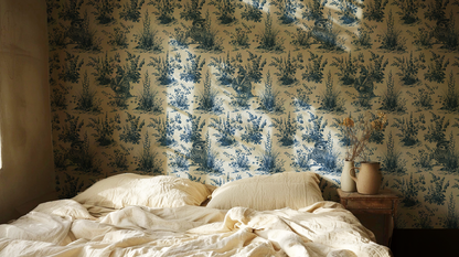 Western Toile de Jouy Wildlife Wallpaper