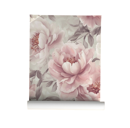 Fairytale Peonies – Pink Peony Floral Wallpaper