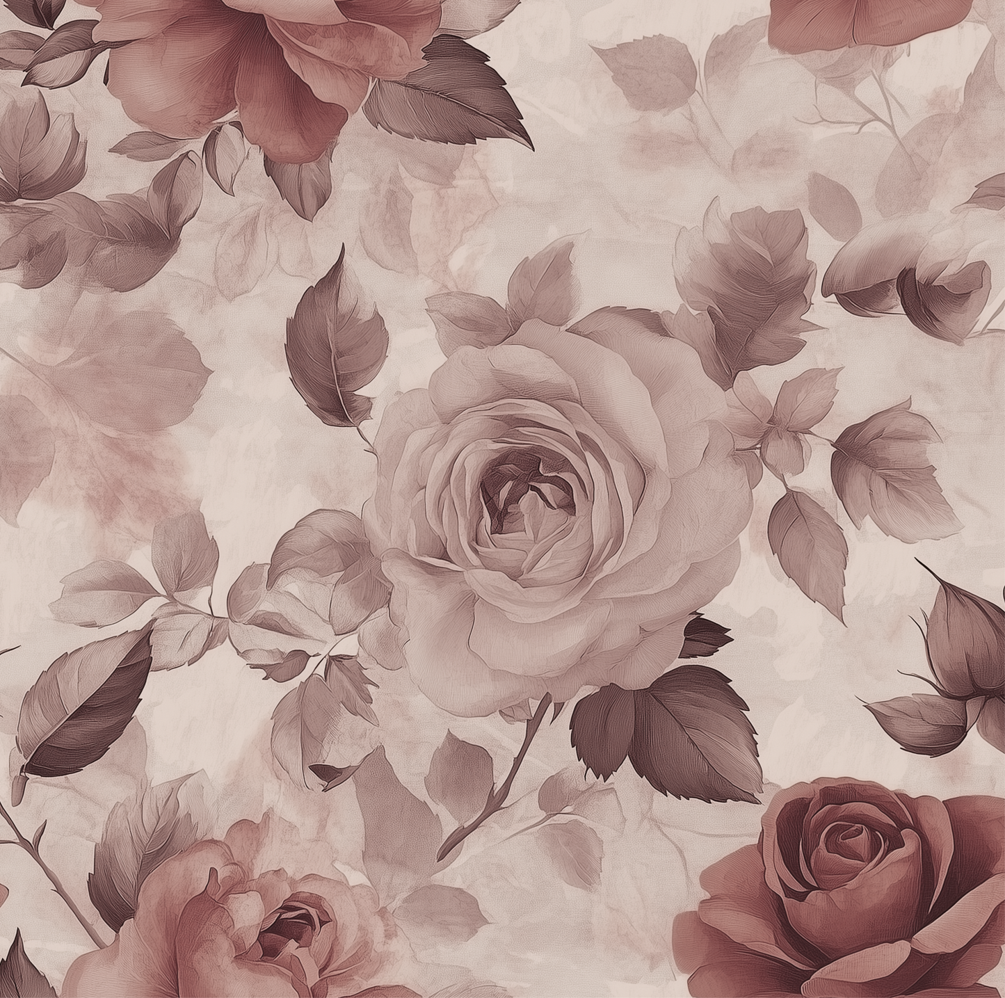 Indulge in the timeless beauty of vintage florals with the Rosewater Reverie wallpaper. Featuring delicately detailed roses in soft blush and muted maroon tones, this romantic cottagecore design evokes the elegance of classic botanical prints with a contemporary twist. The watercolor-like background softens the overall look, creating a dreamy, calming atmosphere ideal for bedrooms, living spaces, or reading nooks.
