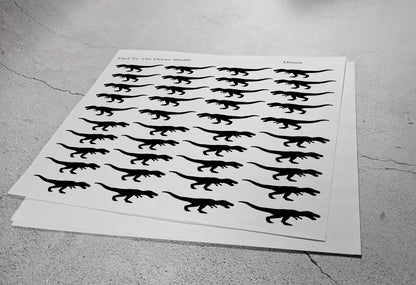 Dinosaur Vinyl Resist Stickers