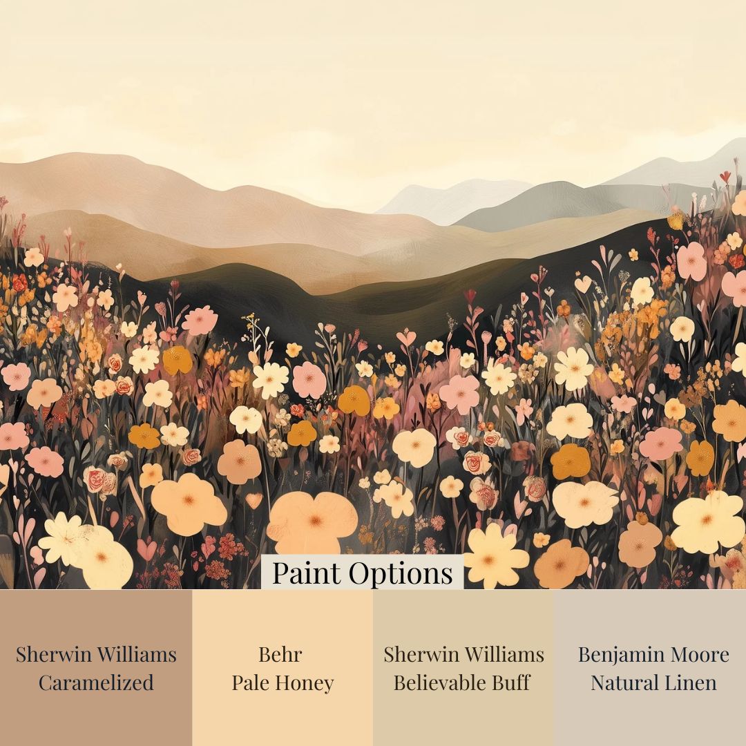 Floral Forest Mural